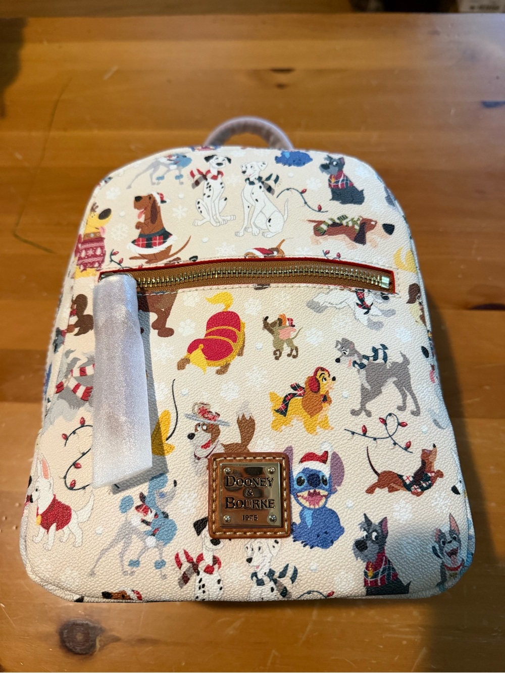 Dooney & Bourke Cream Kids Disney Dogs Mini Backpack